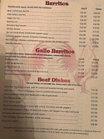 Los Gallos Mexican menu