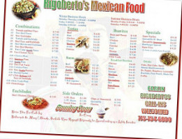 Rigoberto's menu