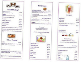 Skeeters Ice Cream And Coffee menu