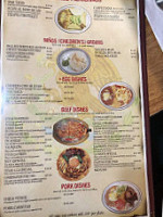 La Fiesta Mexican menu