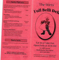 Full Belli Deli menu