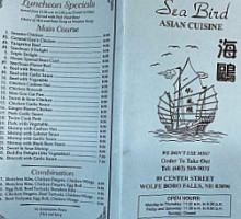 Seabird menu