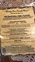 Heritage Pancake House menu