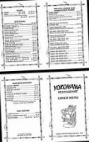 Yokohama menu