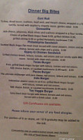 Gypsy Cafe menu