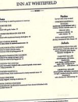 Inn At Whitefield menu