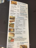 Bain's Deli menu