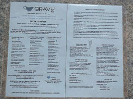 Gravy menu