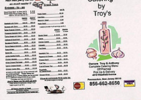 Troy's Place menu