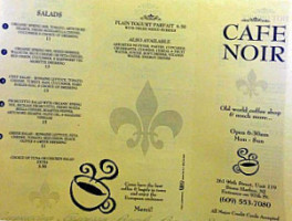 Cafe Noir menu