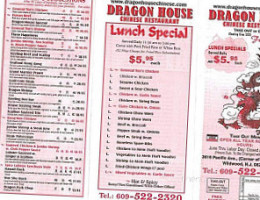 Dragon House menu