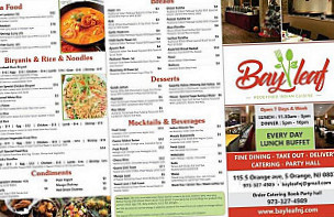Bayleaf Redefined Indian Cuisine menu