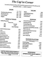 Cap'ns Corner menu