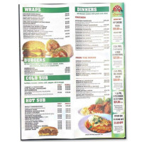 L&l Pizza menu