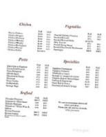 Touch Of Italy menu