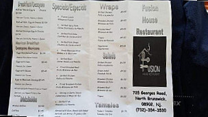 Fusion Mexican menu