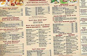 Bagel Talk Cafe menu