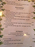 Thai Thai menu