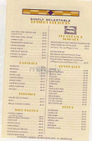 Metro Diner menu