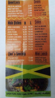 Jamrock Caribbean Soul Food menu