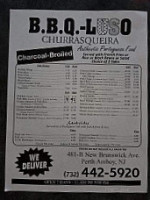 -b-q Luso menu