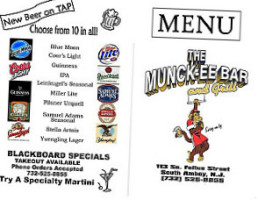 Munckee And Gill menu