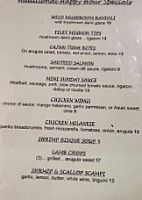 Johnny Piancone's menu