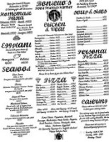 Boniello's menu