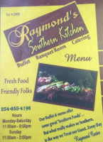 Raymonds Southern Kitchen menu