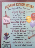 Raymonds Southern Kitchen menu