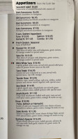 Zakuro menu