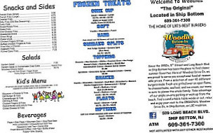 Woodies Ii menu