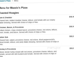 Mazzio's Pizza menu