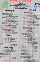 Nene's Cocina menu