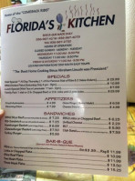 Florida's Kitchen menu