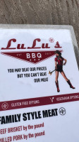 Lulu's Bbq menu