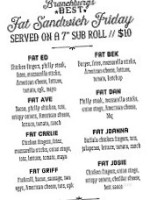 Branchburg's Best menu