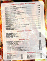 La Caravana Bbq menu