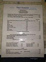 Sal's Place Bakery Cafe menu