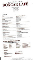 Chama Boxcar Cafe menu