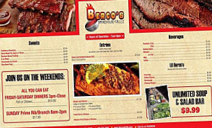Berco's Smokehouse Grille menu