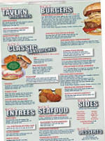 Rick's Tavern menu