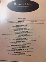 Bennett Restaurant Bar menu