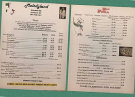 Melodyland menu