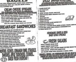 Bucky's Bagels Pizza Etc menu