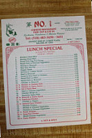 No 1 Chinese menu