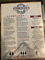 Pourman's Tap House menu