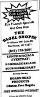 Bagel Shoppe menu