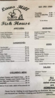 Laws Hill Fish House menu