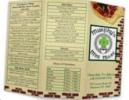 Murphy's Mini Mart menu